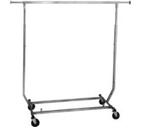 Collapsible/Folding Rolling Clothing/ Garment Rack Salesman's Rack Collapsible/Folding Rolling Clothing/ Garment Rack Salesman's Rack