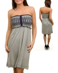 G2 Fashion Square Stylish Strapless Embroidered Dress G2 Fashion Square Stylish Strapless Embroidered Dress