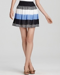 Aqua Skirt - Chiffon Stripe Mini Aqua Skirt - Chiffon Stripe Mini