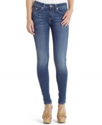 Designed in a classic medium wash and sporting the ultimate skinny leg style, these jeggings from Levi's are the quintessential every day jeans! Designed in a classic medium wash and sporting the ultimate skinny leg style, these jeggings from Levi's are the quintessential every day jeans!