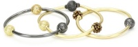 Kenneth Cole New York Urban Mesh Gold and Hematite Multi-Bead Stretch Bangle Bracelet Set Kenneth Cole New York Urban Mesh Gold and Hematite Multi-Bead Stretch Bangle Bracelet Set