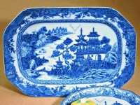 Mottahedeh Blue Canton Cookie Plate 10.5 in Mottahedeh Blue Canton Cookie Plate 10.5 in