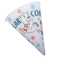 Great Northern Popcorn Company Polar Cones Premium Snow Cone Cups, Case of 200