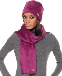 Feel fabulous in fleece with this cozy thermal scarf from The North Face. Perfect for ultra-cold days and nights - check out its matching hat! Feel fabulous in fleece with this cozy thermal scarf from The North Face. Perfect for ultra-cold days and nights - check out its matching hat!