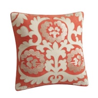 Natori Samarkand 18-Inch by 18-Inch Polyester Fill Pillow, Paprika Natori Samarkand 18-Inch by 18-Inch Polyester Fill Pillow, Paprika