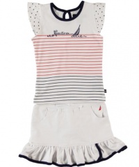 Nautica Girls 2-6X 2 Piece Flutter Set, Sail White, 3T Nautica Girls 2-6X 2 Piece Flutter Set, Sail White, 3T