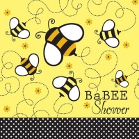 Bee Party Supplies: BaBee Shower Lunch Napkins (18 ct) Bee Party Supplies: BaBee Shower Lunch Napkins (18 ct)