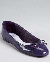In sleek patent leather, these classic and quilted Delman flats offer timeless style in a range of delectable hues. In sleek patent leather, these classic and quilted Delman flats offer timeless style in a range of delectable hues.