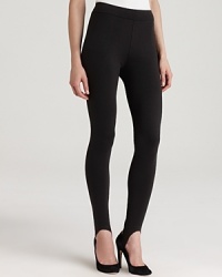 Lay the base for this season's vibrant prints and brilliant colors with these Eileen Fisher Petites pants. The sleek silhouette boasts a stirrup finish for a lithe, long leg line. Lay the base for this season's vibrant prints and brilliant colors with these Eileen Fisher Petites pants. The sleek silhouette boasts a stirrup finish for a lithe, long leg line.