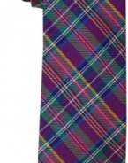 Tommy Hilfiger Men's Acid Multi Plaid Tie