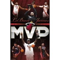 (22x34) LeBron James Miami Heat 2012 NBA Finals MVP Poster