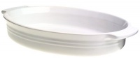 Le Creuset Stoneware 14-Inch Oval Baking Dish, White Le Creuset Stoneware 14-Inch Oval Baking Dish, White