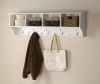 Prepac 60 Wide Hanging Entryway Shelf in White