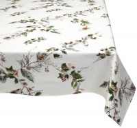 Lenox Winter Song 52-Inch by 70-Inch Oblong/Rectangle Tablecloth, Off White Lenox Winter Song 52-Inch by 70-Inch Oblong/Rectangle Tablecloth, Off White