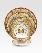 The House of Versace's extraordinary new porcelain dinnerware collection is defined by the scrolling vines and verdant detail of an elegant country garden. From the Butterfly Garden CollectionPorcelain12 diam.Hand washMade in Germany