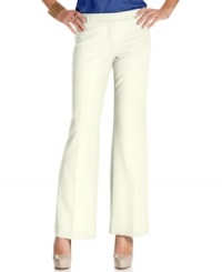 Ellen Tracy's flared trousers are essential for a polished ensemble. Pair them with a button-down blouse and pumps for a no-fuss look. Ellen Tracy's flared trousers are essential for a polished ensemble. Pair them with a button-down blouse and pumps for a no-fuss look.