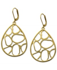 Fashion for the free-spirited. These drop earrings from T Tahari's Essentials collection styled in an oval silhouette with openwork detail. Nickel-free for sensitive skin. Crafted in 14k gold-plated mixed metal. Approximate drop: 2 inches. Fashion for the free-spirited. These drop earrings from T Tahari's Essentials collection styled in an oval silhouette with openwork detail. Nickel-free for sensitive skin. Crafted in 14k gold-plated mixed metal. Approximate drop: 2 inches.