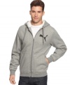 Take the edge off and put the comfort on in this cozy hoodie from Puma.