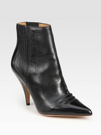 An elegant point toe modernizes this on-the-go silhouette of soft leather. Stacked heel, 4 (100mm)Leather upper with side elastic goresPoint toePull-on styleLeather liningLeather and rubber solePadded insoleImported An elegant point toe modernizes this on-the-go silhouette of soft leather. Stacked heel, 4 (100mm)Leather upper with side elastic goresPoint toePull-on styleLeather liningLeather and rubber solePadded insoleImported