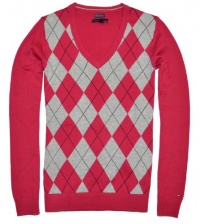 Tommy Hilfiger Women Logo V-Neck Sweater Pullover Tommy Hilfiger Women Logo V-Neck Sweater Pullover