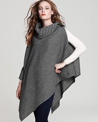 Buckle up this haute houndstooth poncho from Lauren Ralph Lauren for an equestrian-inspired look.