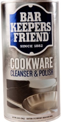 Bar Keepers Friend Cookware Cleanser, 12-Ounce  (Pack of 4)