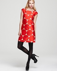A silk luster elevates a classic kate spade new york shift dress finished in a mod-inspired print for retro polish. A silk luster elevates a classic kate spade new york shift dress finished in a mod-inspired print for retro polish.