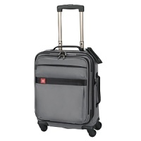 Comfort grip, one-touch dual-trolley aluminum handle system locks into two different positions, 41 & 39, to accommodate travelers of various heights. A four-wheel caster system adds stability, providing 360 degree maneuverability and producing zero weight-in-hand when rolling upright. Larger, 60mm rear casters allow you to tilt the bag onto two wheels to handle curbs and other obstacles with ease. Spacious main packing area expands 2.5 for additional packing capacity and features lockable zippers sliders. Removable Attach-a-Bag strap secures an additional bag to the front of the upright for consolidated travel.