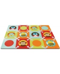 Little ones will have fun playing on this bright, colorful Playspot while finding their favorite zoo animal. Large in size and style, it makes a great cushiony area for playing. Unlike foam tiles safety-rated for children 3 years and up, Playspot is designed, tested and manufactured for younger children. It's easy to put together with our unique connector system, and you can configure it in endless ways to fit your playtime needs. Little ones will have fun playing on this bright, colorful Playspot while finding their favorite zoo animal. Large in size and style, it makes a great cushiony area for playing. Unlike foam tiles safety-rated for children 3 years and up, Playspot is designed, tested and manufactured for younger children. It's easy to put together with our unique connector system, and you can configure it in endless ways to fit your playtime needs.