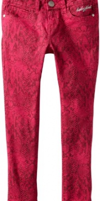 Baby Phat Girl's Python Skinny Ankle Jeans, Pink, 10 Baby Phat Girl's Python Skinny Ankle Jeans, Pink, 10