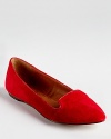 DV Dolce Vita's Lissa smoking flats feel trés chic in a ladylike silhouette and bold red suede.