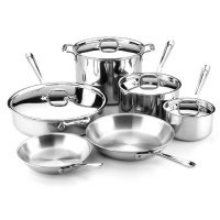 All-Clad 10-Piece Stainless Gourmet Cookware Set All-Clad 10-Piece Stainless Gourmet Cookware Set
