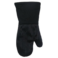 Heat resistant without being bulky, this mitt is silicone treated for great grip control. A flannel lining and elongated arm provide padded protection and added piping in the wrist offers a snug fit to prevent shifting. Heat resistant without being bulky, this mitt is silicone treated for great grip control. A flannel lining and elongated arm provide padded protection and added piping in the wrist offers a snug fit to prevent shifting.