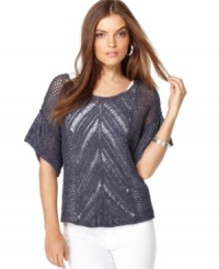 A lightweight sweater from Calvin Klein Jeans makes the ultimate warm-weather layering piece. Wear it with neutrals or add pop with a brightly-colored tank! A lightweight sweater from Calvin Klein Jeans makes the ultimate warm-weather layering piece. Wear it with neutrals or add pop with a brightly-colored tank!