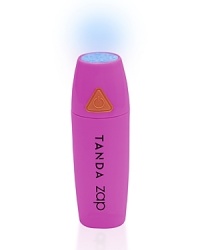 Tanda Zap is the ultimate zit zapper!The first and only device that combines the same powerful blue light technology used by dermatologists with sonic vibration and gentle warming to give you clinically proven, clearing results. - Eliminates acne bacteria- Starts clearing blemishes immediately- No pain. No dryness. No irritation. Best of all no pimple! Tanda Zap is the ultimate zit zapper!The first and only device that combines the same powerful blue light technology used by dermatologists with sonic vibration and gentle warming to give you clinically proven, clearing results. - Eliminates acne bacteria- Starts clearing blemishes immediately- No pain. No dryness. No irritation. Best of all no pimple!
