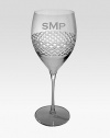 Vertical grooves add Deco-inspired style to this personalized sparkling glass. Clear glass10.25 HDishwasher safeMade in ItalyFOR PERSONALIZATIONSelect a quantity, then scroll down and click on PERSONALIZE & ADD TO BAG to choose and preview your personalization options. Please allow 2 weeks for delivery.