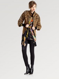 A nod to retro style, this inspiring cropped jacket with a boxy fit and wild print is a must-have. Stand collarThree-quarter sleevesBoxy fitAllover printFully linedAbout 22 from shoulder to hem37% wool/26% viscose/21% mohair/16% polyamideDry cleanMade in Italy Model shown is 5'11 (180cm) wearing US size Small. A nod to retro style, this inspiring cropped jacket with a boxy fit and wild print is a must-have. Stand collarThree-quarter sleevesBoxy fitAllover printFully linedAbout 22 from shoulder to hem37% wool/26% viscose/21% mohair/16% polyamideDry cleanMade in Italy Model shown is 5'11 (180cm) wearing US size Small.