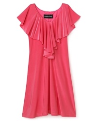 A fun, flowing dress centered on a sleeveless top with a flutter overlay that cascades from the shoulders to just above the waist. A fun, flowing dress centered on a sleeveless top with a flutter overlay that cascades from the shoulders to just above the waist.