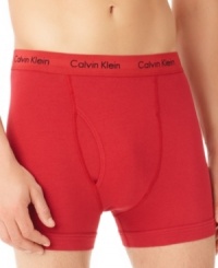 Classic cotton stretch 2 pack trunk by Calvin Klein. Classic cotton stretch 2 pack trunk by Calvin Klein.