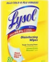 Lysol Disinfecting Wipes - Lemon & Lime Blossom Scent: 80 Count