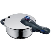 WMF Pressure Cookers offer top of the line convenience, quality and safety. The ease of using and cleaning the pressure cooker will make this a valuable cooking utensil all year round. Cooking times are reduced by as much as 70%. Nutrients are preserved and flavors are accentuated when using a pressure cooker. WMF's exclusive snap-off handle for easy cleaning makes this a best selling item and essential item for every kitchen. WMF Pressure Cookers offer top of the line convenience, quality and safety. The ease of using and cleaning the pressure cooker will make this a valuable cooking utensil all year round. Cooking times are reduced by as much as 70%. Nutrients are preserved and flavors are accentuated when using a pressure cooker. WMF's exclusive snap-off handle for easy cleaning makes this a best selling item and essential item for every kitchen.