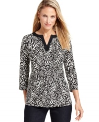 Make your weekend look effortless with this petite printed tunic from Charter Club. Pair with your favorite denim and go! Make your weekend look effortless with this petite printed tunic from Charter Club. Pair with your favorite denim and go!