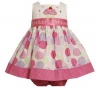 Bonnie Baby Baby-Girls Infant Cupcake Applique Birthday Dress, Multi, 18 Months