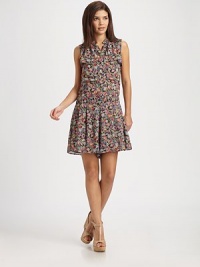 A playful design featuring an allover floral print, pretty pleats and convenient pockets.SleevelessConcealed button frontDrop waistPleat detailsAllover printInseam, about 4Rise, about 26PolyesterDry cleanImported Model shown is 5'9½ (176cm) wearing US size 4. A playful design featuring an allover floral print, pretty pleats and convenient pockets.SleevelessConcealed button frontDrop waistPleat detailsAllover printInseam, about 4Rise, about 26PolyesterDry cleanImported Model shown is 5'9½ (176cm) wearing US size 4.