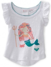 Roxy Kids Baby-girls Infant Cross My Heart Shortsleeve Graphic Shirt, Sea Salt, 24 Months Roxy Kids Baby-girls Infant Cross My Heart Shortsleeve Graphic Shirt, Sea Salt, 24 Months