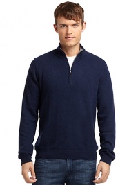 THE LOOKLuxe 2-ply cashmere from expertly maintained inner Mongolian cashmere goatsFeatures long, fine, smooth fibers top-dyed for maximum color saturationRibbed stand collarQuarter-zip closureLong ribbed cuff sleevesRibbed hemTHE MATERIALCashmereCARE & ORIGINDry cleanImportedThis item was originally available for purchase at Saks Fifth Avenue OFF 5TH stores. THE LOOKLuxe 2-ply cashmere from expertly maintained inner Mongolian cashmere goatsFeatures long, fine, smooth fibers top-dyed for maximum color saturationRibbed stand collarQuarter-zip closureLong ribbed cuff sleevesRibbed hemTHE MATERIALCashmereCARE & ORIGINDry cleanImportedThis item was originally available for purchase at Saks Fifth Avenue OFF 5TH stores.