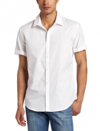 Calvin Klein Sportswear Men's Short Sleeve Roll-up Plaid Dobby Woven Shirt Calvin Klein Sportswear Men's Short Sleeve Roll-up Plaid Dobby Woven Shirt