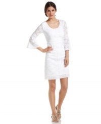 The white-lace dress is a hot summer must-have! Get the look with this sweet Alfani style!