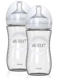Philips AVENT 8 Ounce Natural Glass Bottles, 2-Pack Philips AVENT 8 Ounce Natural Glass Bottles, 2-Pack