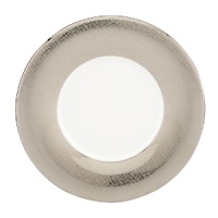 A scintillating band of platinum adorns every element of this fine bone china dinnerware collection for a dramatic and alluring effect, and each piece is crafted with a classic shape that suits all your formal presentations. A scintillating band of platinum adorns every element of this fine bone china dinnerware collection for a dramatic and alluring effect, and each piece is crafted with a classic shape that suits all your formal presentations.